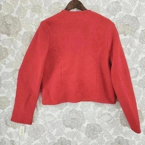 NWT Field Manor 100% wool Women's Blazer Red Size 14 - Picture 2 of 7